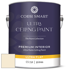 COLOR SMART CS 758 ULTRA CEILING PAINT ультраматовая краска цвет OC-101 Desolate