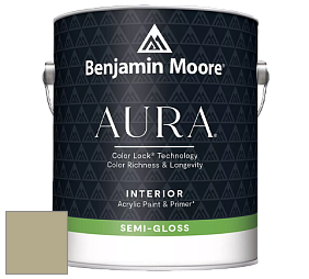Benjamin Moore Aura 528 Waterborne Interior Semi-gloss Finish краска цвет AF-410 