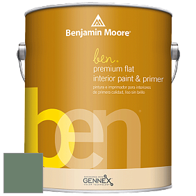Benjamin Moore Ben W625 Premium Interior Latex Flat краска цвет 636 Willow Grove
