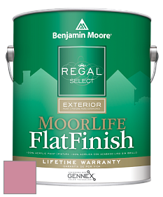 Benjamin Moore W105 Regal Select Exterior Paint-MoorLife Flat Finish краска цвет 2081-40 Pink Blossom