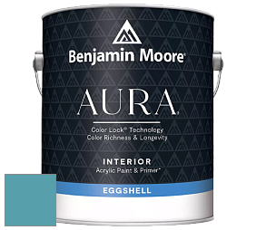 Benjamin Moore Aura 524 Waterborne Interior Eggshell Finish краска цвет 2054-40 Blue Lagoon