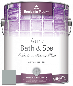 Benjamin Moore Aura 532 Bath & Spa Waterborne Interior Paint Matte Finish краска цвет NCS S 3005-B80G 