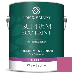 Краска COLOR SMART CS 619 SUPREM ECO PAINT матовая краска цвет 1348 Razzle Dazzle