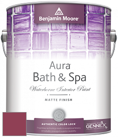 Benjamin Moore Aura 532 Bath & Spa Waterborne Interior Paint Matte Finish краска цвет 2078-10 Roseate