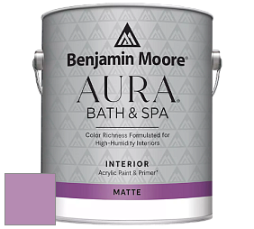 Benjamin Moore Aura 532 Bath & Spa Waterborne Interior Paint Matte Finish краска цвет NCS S 2040-R40B 