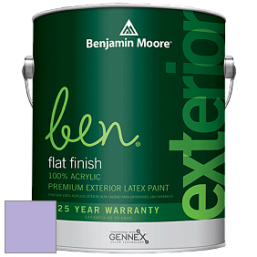 Benjamin Moore Ben 541 Waterborne Exterior Flat Finish краска цвет 2071-50 Amethyst Cream