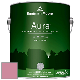 Benjamin Moore Aura 629 Waterborne Exterior Flat Finish краска цвет 2081-40 Pink Blossom