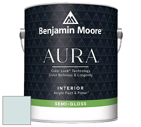 Benjamin Moore Aura 528 Waterborne Interior Semi-gloss Finish краска цвет 1660 Polar Ice
