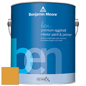 Benjamin Moore Ben W626 Premium Interior Latex Eggshell краска цвет 2155-30 Yellow Marigold