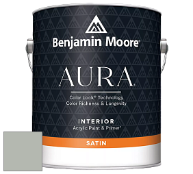 Benjamin Moore Aura 526 Waterborne Interior Satin Finish покрытие цвет RAL 7038 