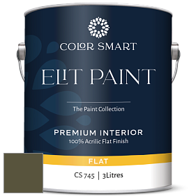 COLOR SMART CS 745 ELIT PAINT глубокоматовая моющаяся краска цвет NCS S 7020-G70Y 