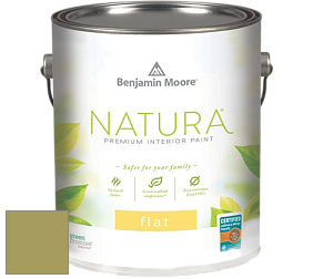 Benjamin Moore 512 Natura Interior Flat Finish матовая краска цвет NCS S 3040-G70Y 