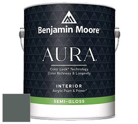 Benjamin Moore Aura 528 Waterborne Interior Semi-gloss Finish краска цвет NCS S 7005-B80G 