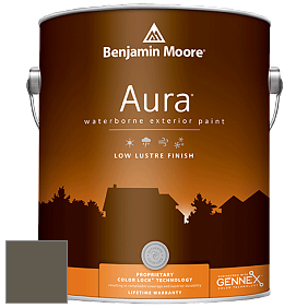 Benjamin Moore Aura 634 Waterborne Exterior Low Lustre Finish краска цвет 2139-20 Dakota Woods Green