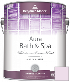 Краска Benjamin Moore Aura Bath & Spa Interior Paint Matte Finish (532) цвет 2075-70 Charming Pink
