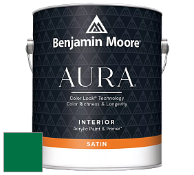 Benjamin Moore Aura 526 Waterborne Interior Satin Finish покрытие цвет RAL 6029 