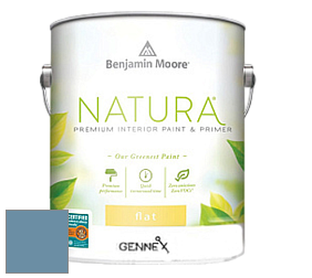 Benjamin Moore 514 Natura Interior Semi-Gloss Finish краска цвет 839 Old Blue Jeans