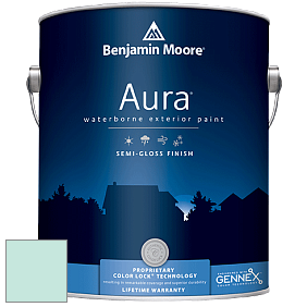 Benjamin Moore Aura 632 Waterborne Exterior Semi-Gloss Finish краска цвет 2041-60 Soft Mint