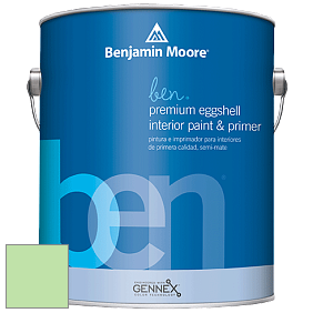 Benjamin Moore Ben W626 Premium Interior Latex Eggshell краска цвет 2032-50 Early Spring Green