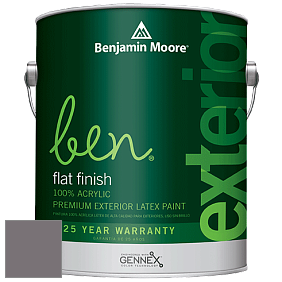 Benjamin Moore Ben 541 Waterborne Exterior Flat Finish краска цвет 1455 Vintage Charm