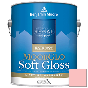 Краска Regal Select Exterior Paint-Moor GloSoft Gloss Finish (W096) цвет 1303 Smashing Pink