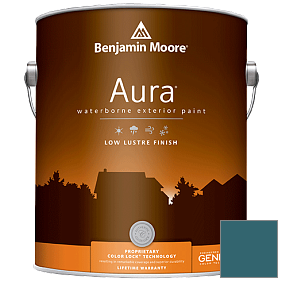 Краска Aura Waterborne Exterior Low Lustre Finish (634) цвет 728 Bermuda Turquoise