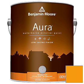 Краска Aura Waterborne Exterior Low Lustre Finish (634) цвет 2018-20 Mandarin Orange