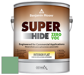 Benjamin Moore 355 Super Hide Zero Voc Interior Flat краска цвет 2035-40 Stokes Forest Green
