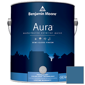 Краска Aura Waterborne Exterior Semi-Gloss Finish (632) цвет 2063-30 Blueberry