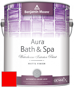 Benjamin Moore Aura 532 Bath & Spa Waterborne Interior Paint Matte Finish краска цвет RAL 3024 