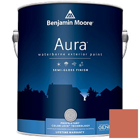 Краска Aura Waterborne Exterior Semi-Gloss Finish (632) цвет 028 Rich Coral
