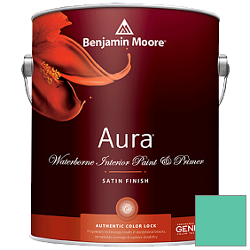 Краска Aura Waterborne Interior Satin Finish (526) цвет 2046-40 Green Sponge