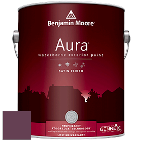 Benjamin Moore Aura 631 Waterborne Exterior Satin Finish краска цвет 2075-10 Dark Burgundy