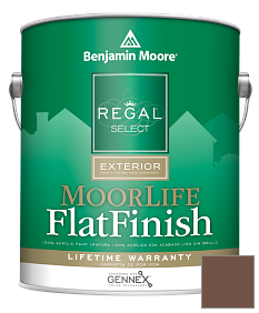Краска Regal Select Exterior Paint-MoorLife Flat Finish (W105) цвет 2105-20 Root Beer Candy