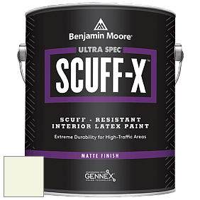 Benjamin Moore 484 Ultra Spec SCUFF-X Interior Matte Finish краска цвет OC-124 Alpine White