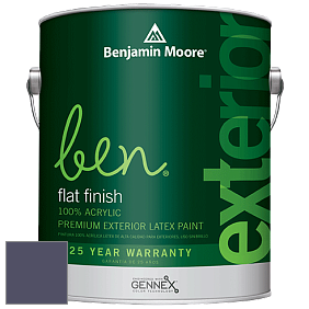 Benjamin Moore Ben 541 Waterborne Exterior Flat Finish краска цвет 2069-20 Blackberry Wine