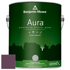 Benjamin Moore Aura 629 Waterborne Exterior Flat Finish краска цвет 2074-10 Grape Juice
