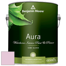 Benjamin Moore Aura 528 Waterborne Interior Semi-gloss Finish краска цвет 2085-60 Pink Petals