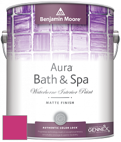 Benjamin Moore Aura 532 Bath & Spa Waterborne Interior Paint Matte Finish краска цвет RAL 4010 