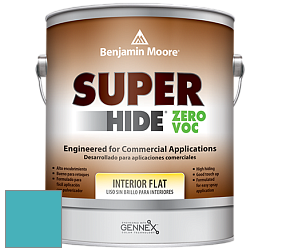Benjamin Moore 355 Super Hide Zero Voc Interior Flat краска цвет 760 Baltimore Sky