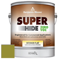 Benjamin Moore 355 Super Hide Zero Voc Interior Flat краска цвет NCS S 3060-G60Y 