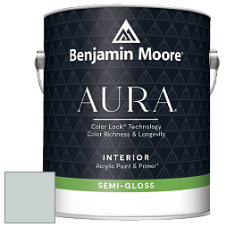 Benjamin Moore Aura 528 Waterborne Interior Semi-gloss Finish краска цвет 1584 Pale Smoke
