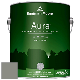 Benjamin Moore Aura 629 Waterborne Exterior Flat Finish краска цвет 1483 Cos Cob Stonewall