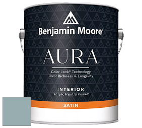 Benjamin Moore Aura 526 Waterborne Interior Satin Finish покрытие цвет NCS S 3010-B30G 
