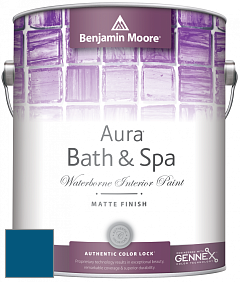 Benjamin Moore Aura 532 Bath & Spa Waterborne Interior Paint Matte Finish краска цвет NCS S 4550-R90B 
