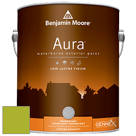 Benjamin Moore Aura 634 Waterborne Exterior Low Lustre Finish краска цвет 2028-30 Tequila Lime