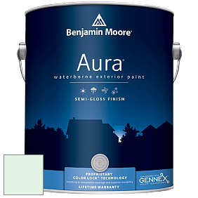 Benjamin Moore Aura 632 Waterborne Exterior Semi-Gloss Finish краска цвет 2036-70 CrÃ¨me de Mint