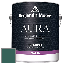 Benjamin Moore Aura 522 Interior Paint - Matte краска цвет 2052-20 Marine Aqua