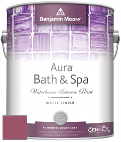 Benjamin Moore Aura 532 Bath & Spa Waterborne Interior Paint Matte Finish краска цвет 2085-30 Gypsy Love