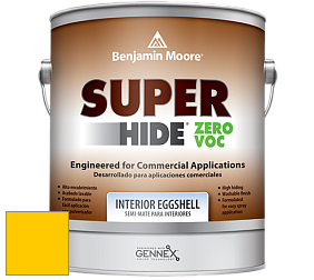 Benjamin Moore 357 Super Hide Zero Voc Interior Eggshell краска цвет 2022-20 Sun Kissed Yellow
